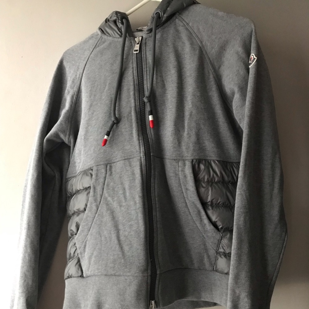Moncler
Men's Zip-Front Hoodie with Puffer Insets